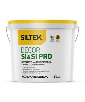 Siltek Decor Si&Si Pro Штукатурка силікат-силіконова структура &laquo;Камінцева&raquo; 13,012,557 фото